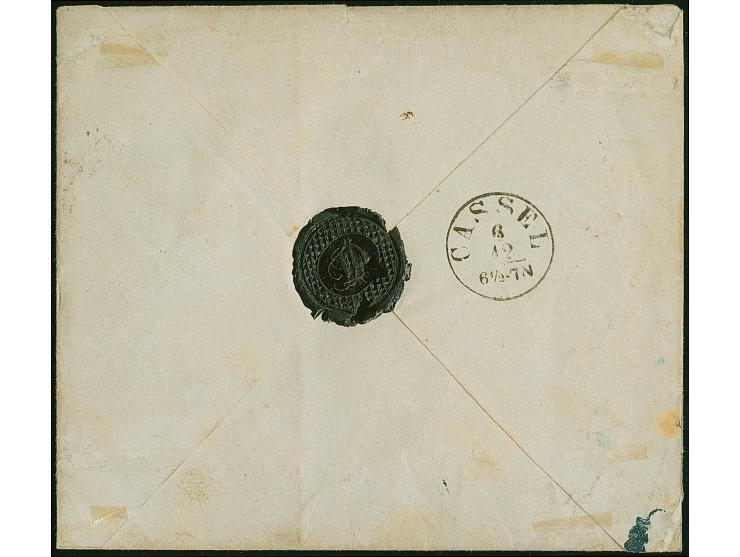 ½ Ngr. auf grau und 1 Ngr. auf mattgraurot, je 2 Einzelwerte, alle voll- bis breitrandig, mit Nr. "1" und nebengesetztem Dopp