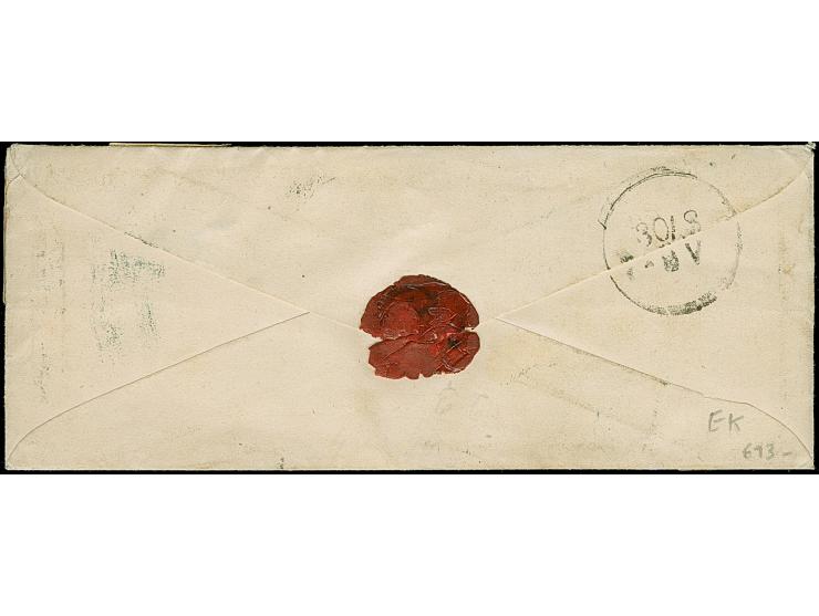 ½ Ngr. auf grau, Type I, 6 Einzelwerte, meist voll-bis breitrandig, teils durch Randklebung gering bestoßen bzw. die rechts k