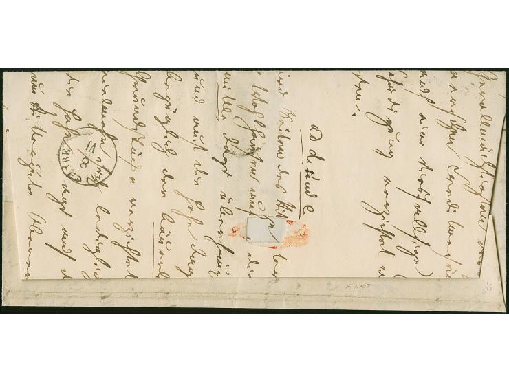 ½ Ngr. auf grau, Type I, 6 Einzelwerte, mit 1 Ngr. auf mattgraurot, Type I, alle voll- bis breitrandig, mit Nr. "1" und neben