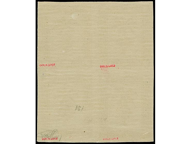 Tunis-Päckchenmarke und gezähnt im Viererblock, sehr frisch und allseits breitrandig, postfrisch mit vollem Originalgummi. Ta