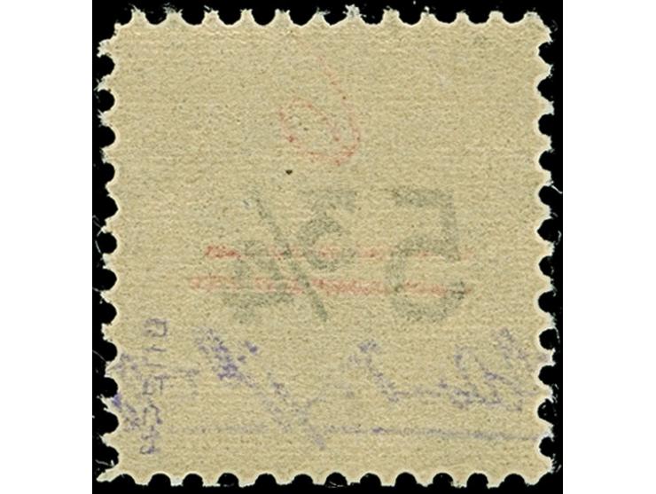 1945, Gebührenzettel 6 Pfg. (Uhrzeit) gezähnt mit roter Wertziffer, postfrisch und tadellos, selten, sign. Busch sowie Fotoat