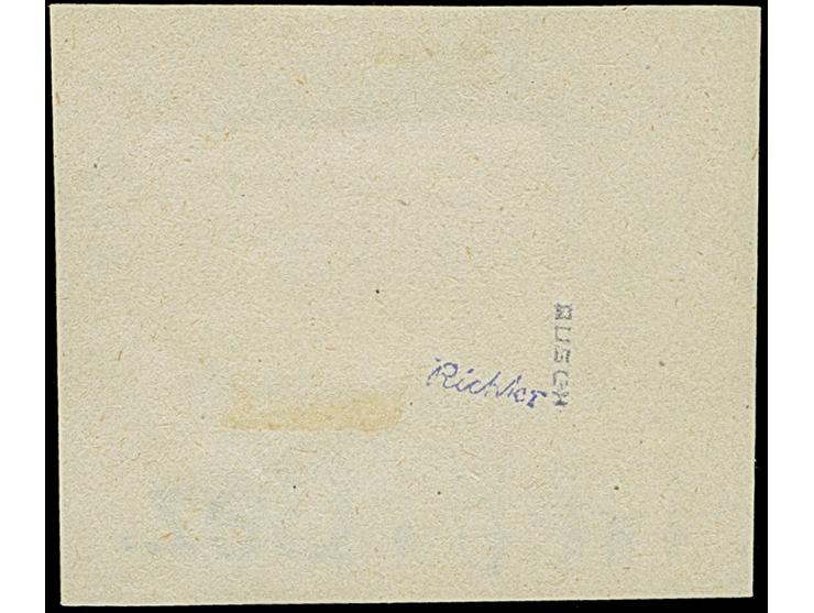 1945, Postzettel “Ungenügende Adresse - insuffisance d'adresse” 15 Pfg. mit Wertangabe in roter statt blauer Tinte, auf Brief