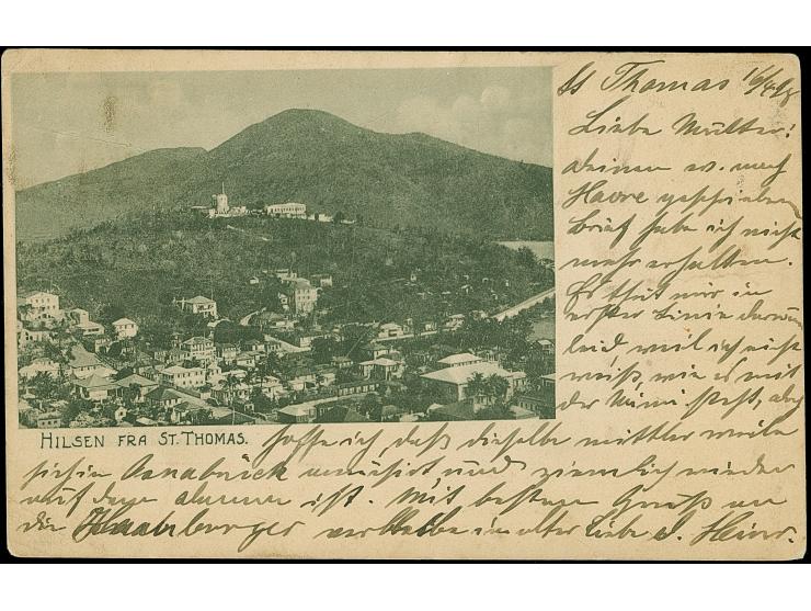 “GOTHIA” violetter L2 mit handschriftlichem Datum “16/4.98” auf Ansichtskarte mit Ziffer 3 C. mit Federstrich-Entwertung und 