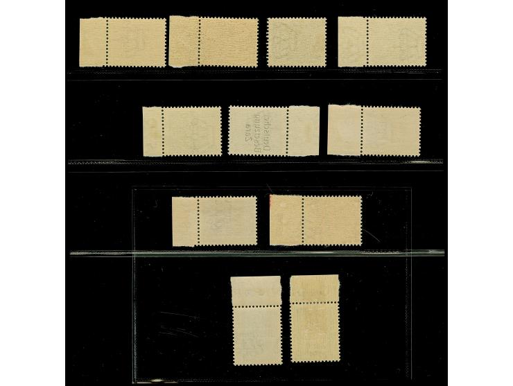 5 C. - &nbsp;5 L., dabei die 25 C. mit Plattenfehler III, 10 C. und 60 C. ungebraucht, sonst postfrisch, fast alle mit Bogenr