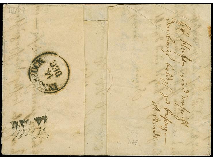 6 Kreuzer rotbraun mit roter Gummierung von Altötting, farbfrisch und allseits breitrandig, mit glasklar und zentrisch aufges