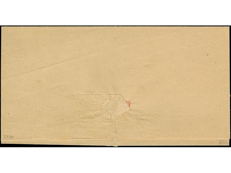 Wasserzeichen weite Rauten: 7 Kr. dunkelblau, farbfrisch und einwandfrei gezähnt, mit sauber aufgesetztem EKr. "FREISING 15 F