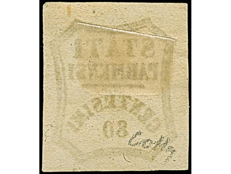 1859, 80 c. bistre-olive, fresh colour, good to large balanced margins, unused without gum, very fine, opinion Colla (2025)