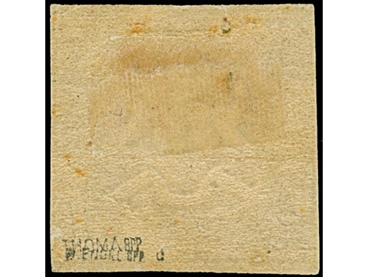 1857, Wappenausgabe mit Seidenfaden, 1 Kreuzer braun, sehr schön farbfrisch und für diese Ausgabe gut geschnitten (Randlinien