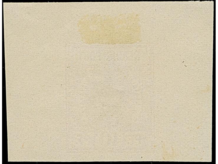 1890, Krone/Adler 10 Pfg. lebhaftrosarot als ungezähntes Essay mit Inschrift “REICHS-POST” in Grotesk als Einzelabzug im besc