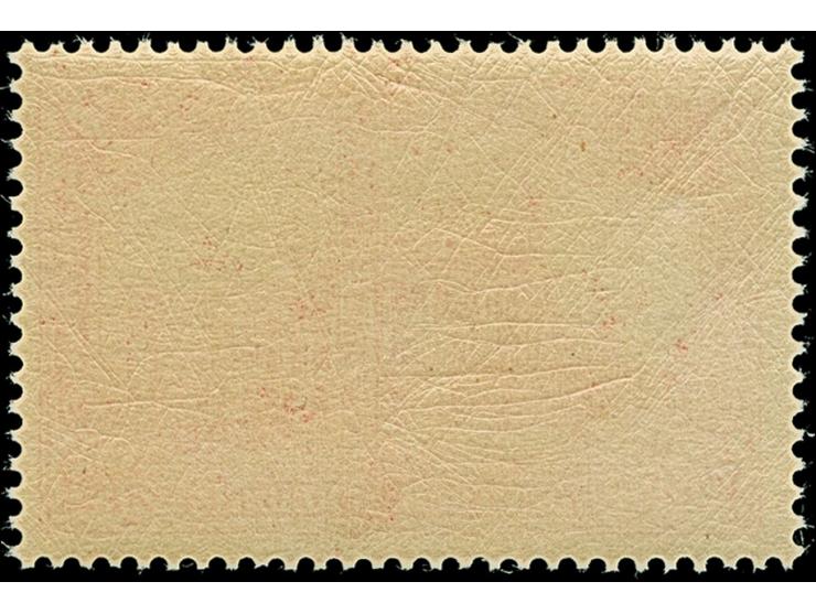 gezähnt 26:17: 1 M. dunkelkarminrot (leuchtend gelblichrot quarzend), postfrisch, in tadelloser Erhaltung. Ein sehr schönes E