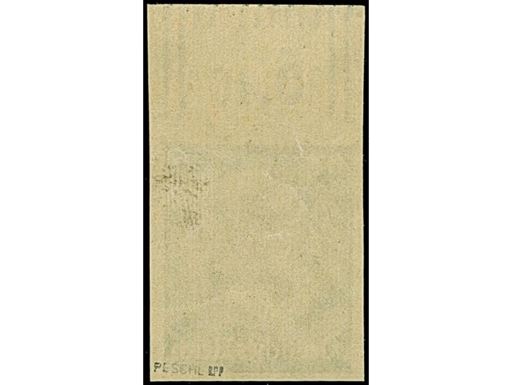 1936, Hindenburg 6 Pfg. ungezähnt mit Walzendruck-Oberrand, ungebraucht, in einwandfreier Erhaltung, signiert Peschl BPP und 