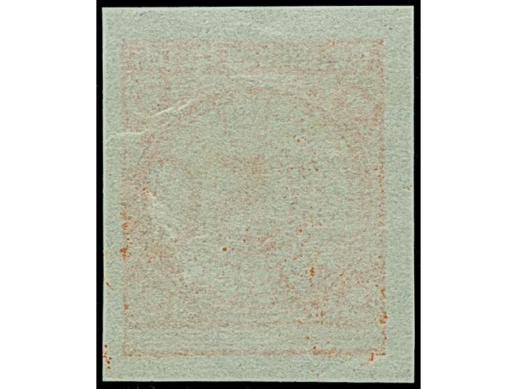 1923, Korbdeckel 50 Pfg. als ungezähnte Andruckprobe auf Vorlaufpapier ohne Gummierung, in tadelloser Erhaltung. Ein nicht hä