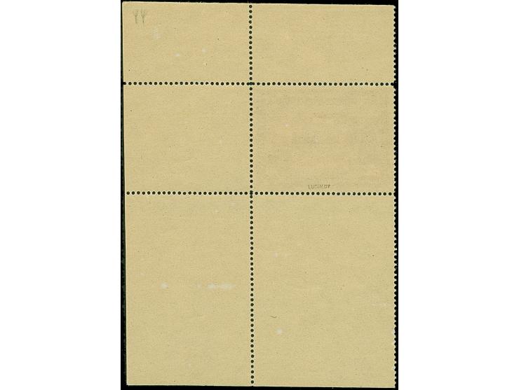 1939, Kameradschaftsblock 25 Pfg. als gezähnter Probedruck in Graukarmin als Einzelabzug im Blockformat mit durchgezähnten Rä