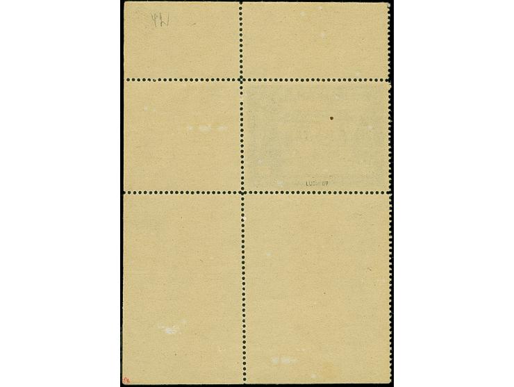 1939, Kameradschaftsblock 25 Pfg. als gezähnter Probedruck in Dunkelgraublau als Einzelabzug im Blockformat mit durchgezähnte