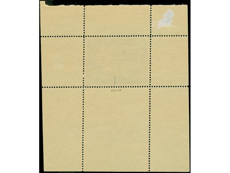 1941, Kameradschaftsblock 12 Pfg. als gezähnter Probedruck in Blau als Einzelabzug im Blockformat (84 x 95 mm) mit durchgezäh