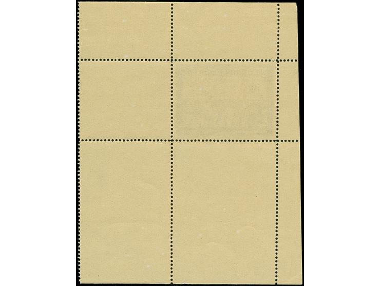 1941, Kameradschaftsblock 16 Pfg. als gezähnter Probedruck in Lebhaftblauviolett als Einzelabzug im Blockformat (80 x 103 mm)