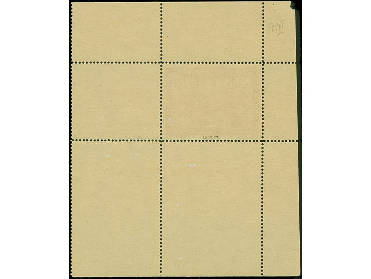 1941, Kameradschaftsblock 16 Pfg. als gezähnter Probedruck in Braunorange als Einzelabzug im Blockformat (87 x 105 mm) mit du