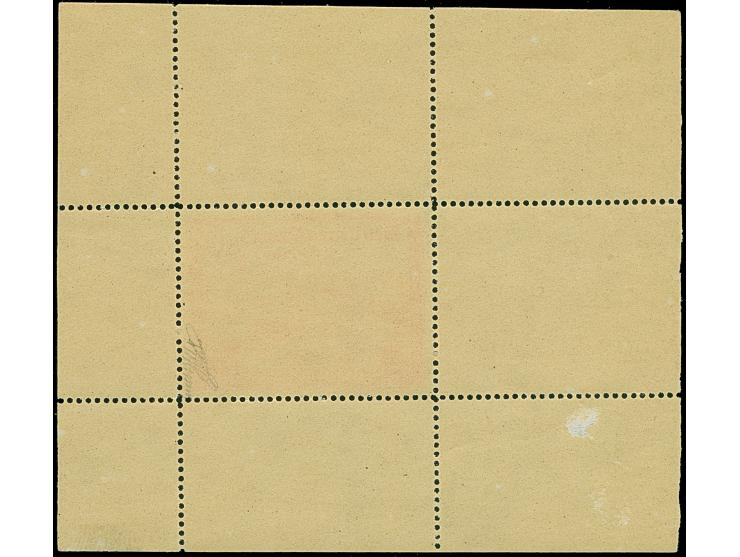 1941, Kameradschaftsblock 20 Pfg. als gezähnter Probedruck in Zinnoberrot als Einzelabzug im Blockformat (94 x 83 mm) mit dur