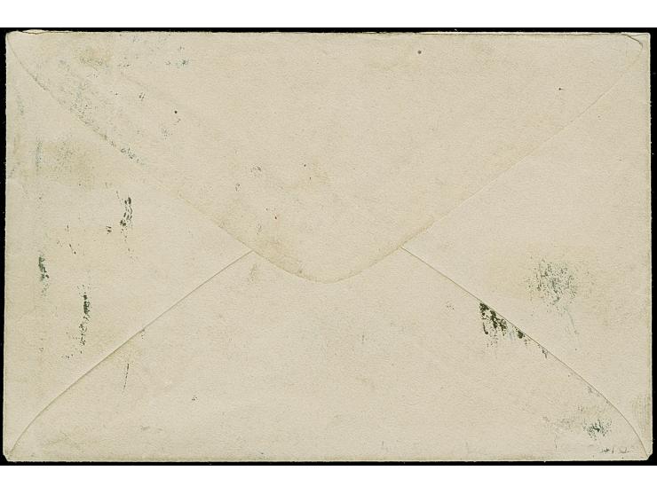 10 C. ockerbraun im senkrechten 4-er Streifen, Spitzen nach oben, farbfrisch und gut gezähnt, sauber entwertet durch DKr. “SO