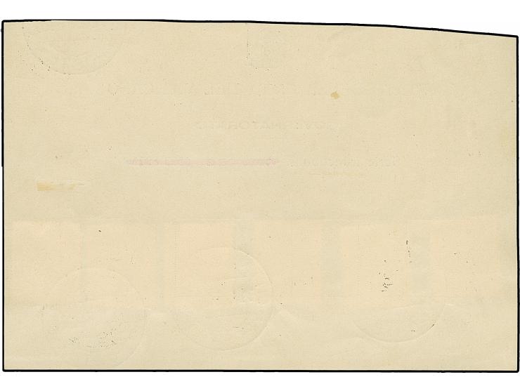 1934, Provisionals 40 c.-3,70 l., used on cut-out of official sheet, vf, certificate Lummer BPP (2025)