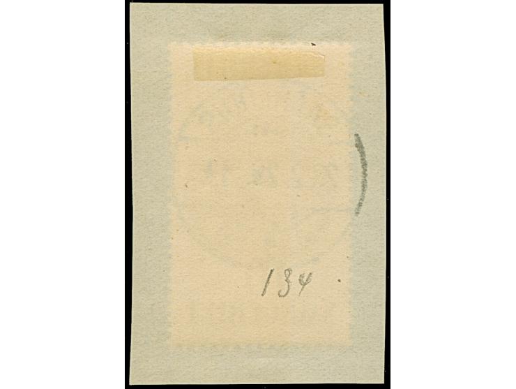 1928, Volkshilfe 10 Fr., sauber gestempelt "SAARLOUIS 23.2.29", auf Briefstück. Einwandfrei. Fotoattest Geigle BPP (2025)