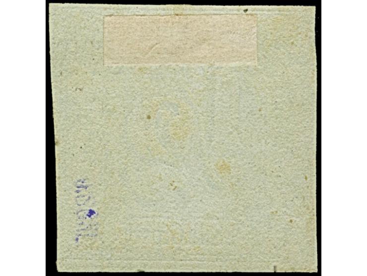 ½ Sgr. auf olivgrau (1.Auflage), frische Farbe und voll- bis überrandig, mit Teilen von 4 Nachbarmarken, ungebraucht mit Rest