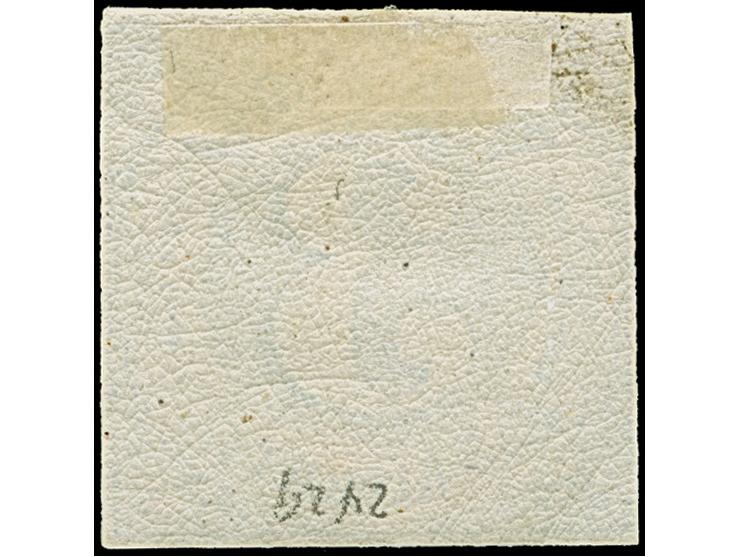 3 Kr. blau, farbfrisch und voll- bis breitrandig, ungebraucht mit Originalgummi. Einwandfrei. Fotobefund Sem BPP (2025)