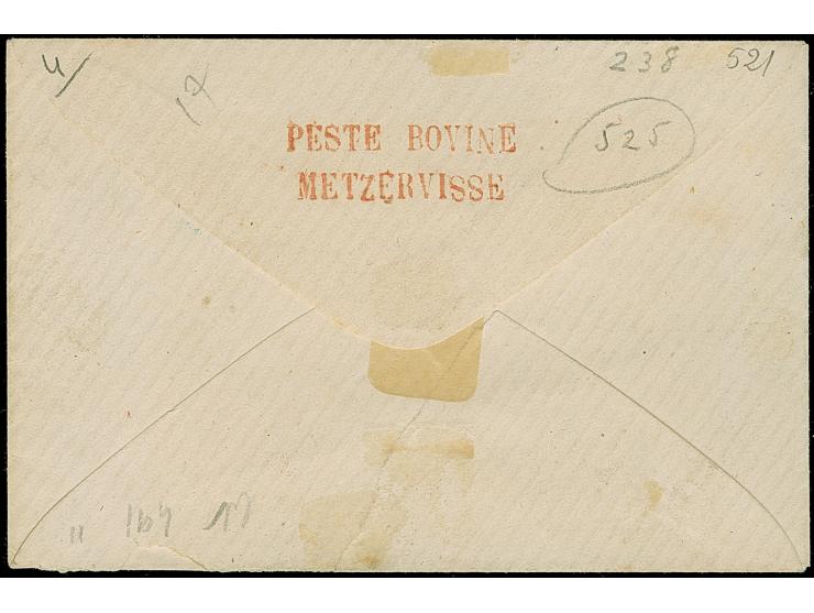 “BUSENDORF”, 10 C. ockerbraun, Spitzen nach oben, farbfrisch und gut gezähnt, mit sauber auf- und nebengesetztem DKr. “BUSEND