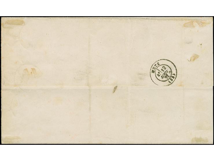 1870, 2 C. rotbraun im waagerechten Paar (weniger Zahnfehler), Spitzen nach unten, farbfrisch, klar mit EKr. “METZ 12 8 71” a