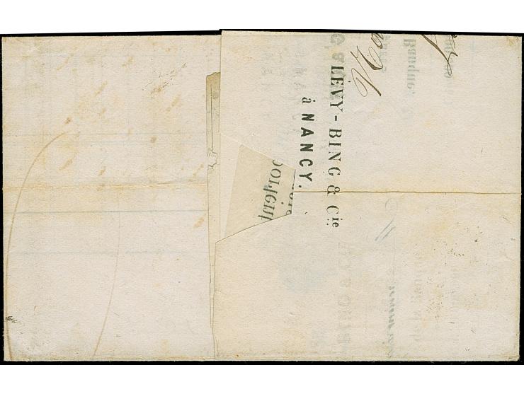 “POSTES EPINAL 1871”, provisorischer deutscher Aufgabestempel auf vollständigem Faltbrief nach Mirecourt, frankiert mit 10 C.