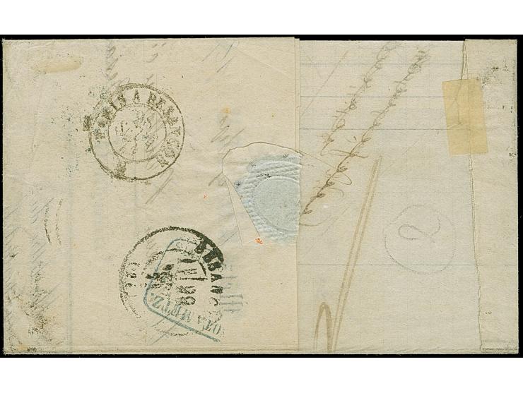 20 C. grauultramarine, Spitzen nach oben, entwertet durch sauber auf- sowie nebengesetztem EKr. “METZ 27 9 71”, und zusätzlic