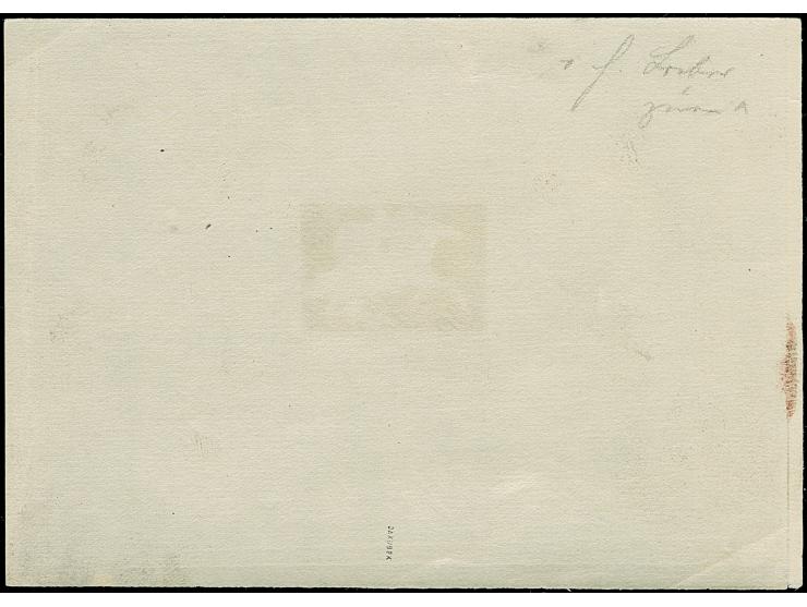 1941, Braunes Band 42 Pfg. ohne Wertziffer und Inschrift als ungezähnter Phasendruck in Schwarzbraun als Einzelabzug von der 