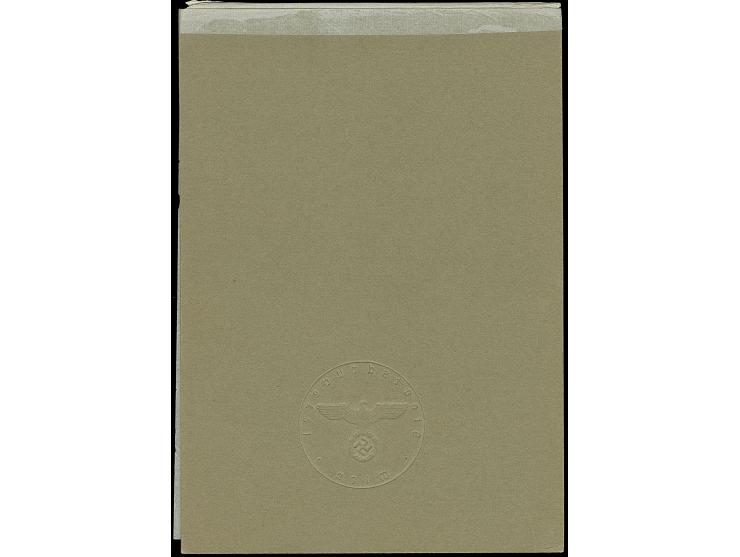 1941, Hitler 5 M. als gezähntes Foto-Essay mit Linienzähnung auf Vorlagekarton mit Trockensiegel der Staatsdruckerei Wien im 