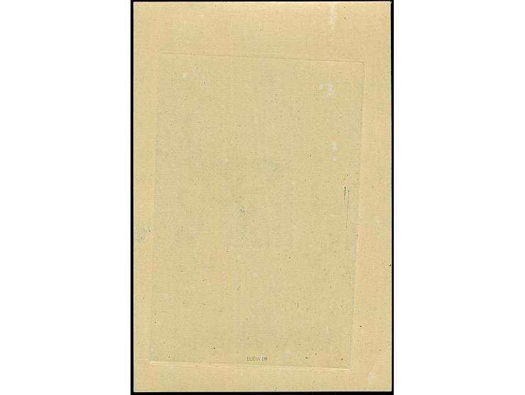 1943, Arbeitsdienst 5 Pfg. als ungezähnter Probedruck in Dunkelgrün als Einzelabzug im Blockformat (75 x 112 mm), postfrisch 