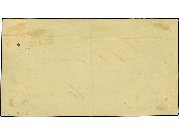 1856, 5 Grote auf karmingrau, farbfrisch und allseits breitrandig, mit klar aufgesetztem Ra2 "BREMEN 20 4" auf Briefvordersei