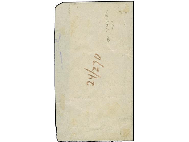 1920, Religious Tribunals Fiscal pair and single 1 pia. emerald, all tied by ‘BOZYÜK 10.3.21’ cds. to piece, no cuts, fine an