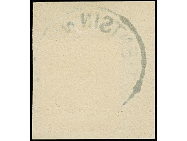 Krone/Adler 3 Pfg. lebhaftbraunocker mit klarem Stempel “TIENTSIN DP *a 26.12.00” auf Briefstück in tadelloser Erhaltung. Ein