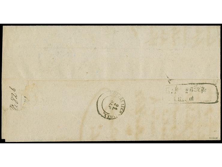 1 Kr. schwarz im waagerechten Paar und 3 Kr. ultramarin, alle farbfrisch und gut gezähnt, mit Nr. "30" und nebengesetztem DKr