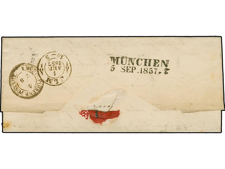 "137" auf 6 Kr. auf gelb, unten leicht berührt, sonst bereit- bis überrandig, mit Teilen von 4 Nachbarmarken, zusammen mit 3 