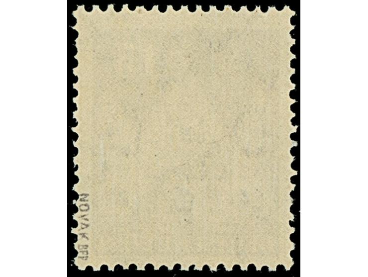 15 Pfg. (dunkel)violett, gezähnt K 14 : 14¼ und Wasserzeichen 1W, postfrisch mit zwei leicht verkürzten Zähnen rechts oben, a