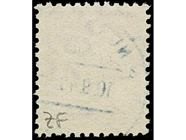 20 Pfg. rot, gezähnt K 11¼ : 11 mit Wasserzeichen 1Z, sauber gestempelt und in tadelloser Erhaltung. Ein sehr schönes Exempla