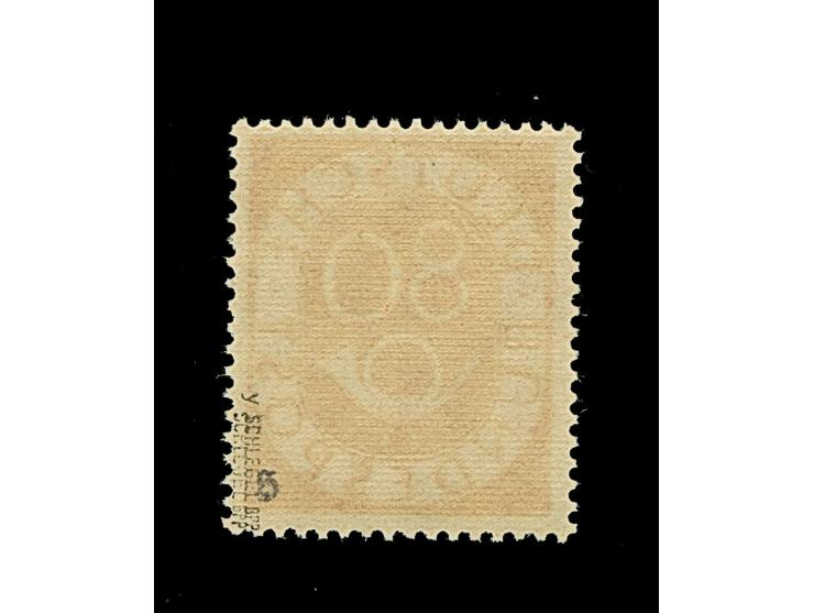 Posthorn 80 Pfg. mit Wasserzeichen 4Y, postfrisch, in einwandfreier Erhaltung, signiert H (Heinze) und doppelt signiert Schle