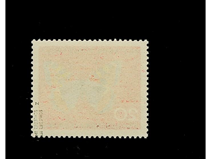 1962, Schmetterlinge 20 Pfg. ohne Wasserzeichen, postfrisch und in einwandfreier Erhaltung, signiert Schlegel BPP und Fotobef