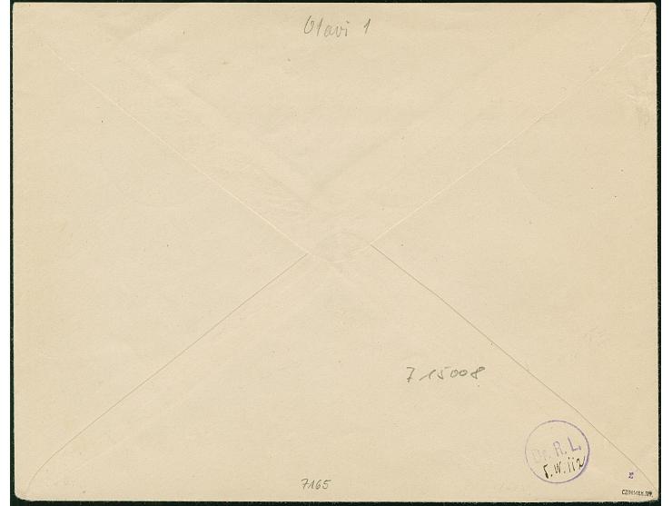 “Otavi” handschriftlich mit Wanderstempel vom 14.12. 99 (Jahreszahl handschriftlich) mehrfach klar auf Ausgabe 1898 3-20 Pfg.