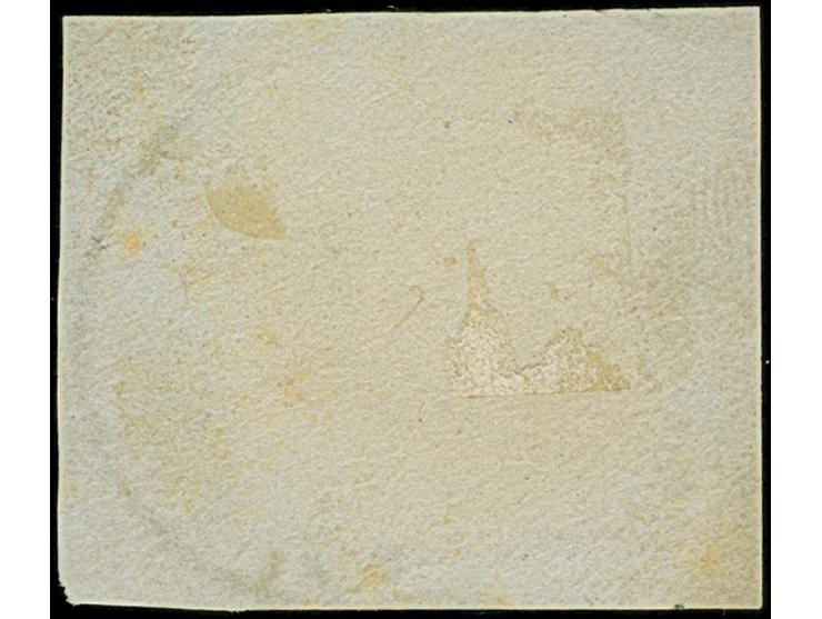 1888, 3 Pfg. gelblichgrün mit klarem Stempel “KAMERUN 21.11.89” auf Briefstück. Die farbfrische Marke hat oben wenige leicht 