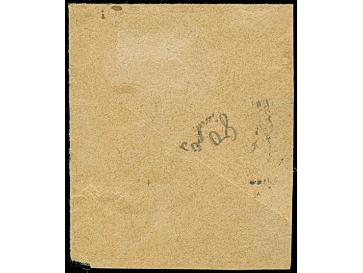 1900, 5 Pf auf 10 Pfg. mit diagonalem Aufdruck, Aufdrucktype 1, klar mit Stempel “TSINTAU KIAUTSCHOU *a 28.7.00” auf Briefstü