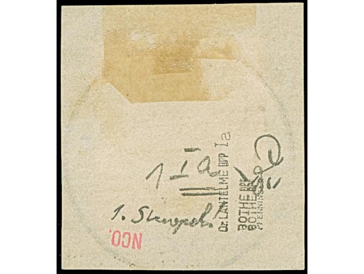 1897/1900, Diagonalaufdruck 3 Pfg. hellockerbraun mit klarem Stempel “JALUIT MARSCHALL-INSELN 21.7.99” auf Briefstück. Die fa