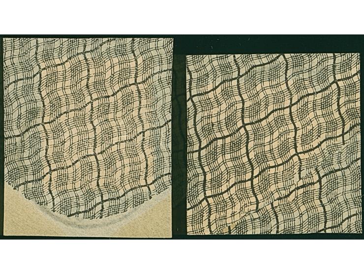 “MALUA SAMOA 5.11.09” zweimal klar auf Kaiseryacht 3 und 5 Pfg. auf zwei Briefstücken, in einwandfreier Erhaltung, jeweils mi