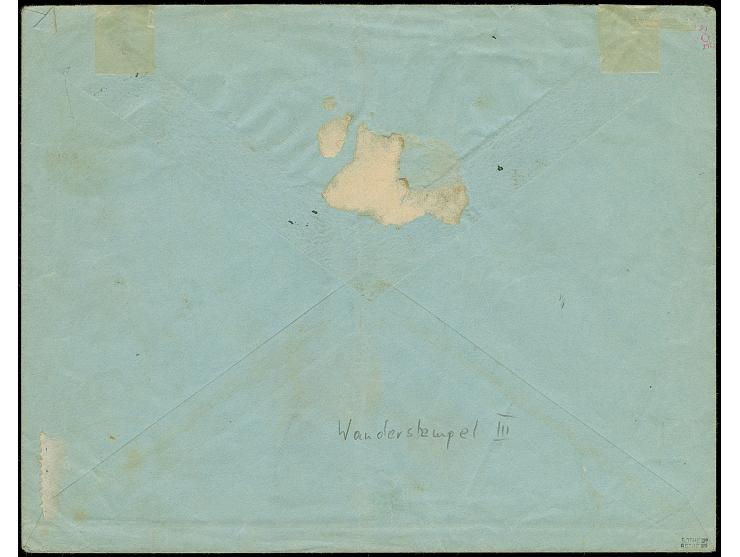 “Hasuur” handschriftlich und Wanderstempel vom 13.1.04 klar auf Kaiseryacht 10 Pfg. ohne Wasserzeichen auf Brief nach Keetman