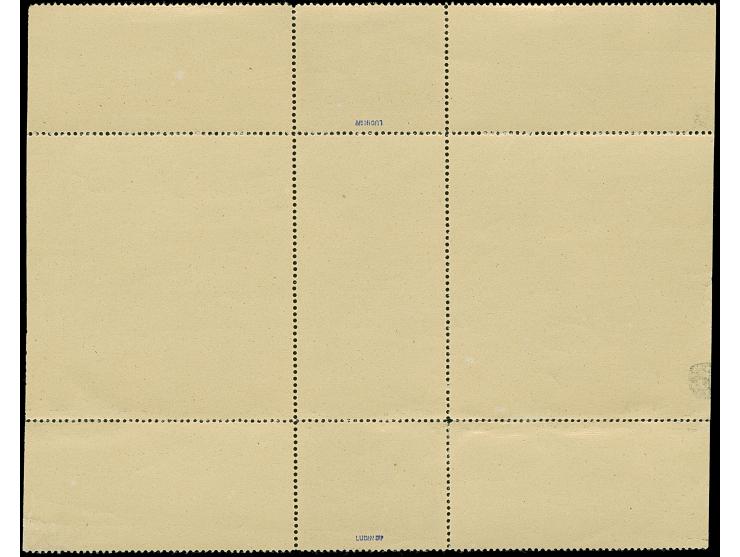 1944, 11. Jahrestag der Machtergreifung durch Adolf Hitler 54+96 Pfg. als gezähnter Probedruck in Schwärzlichorangebraun, zwe